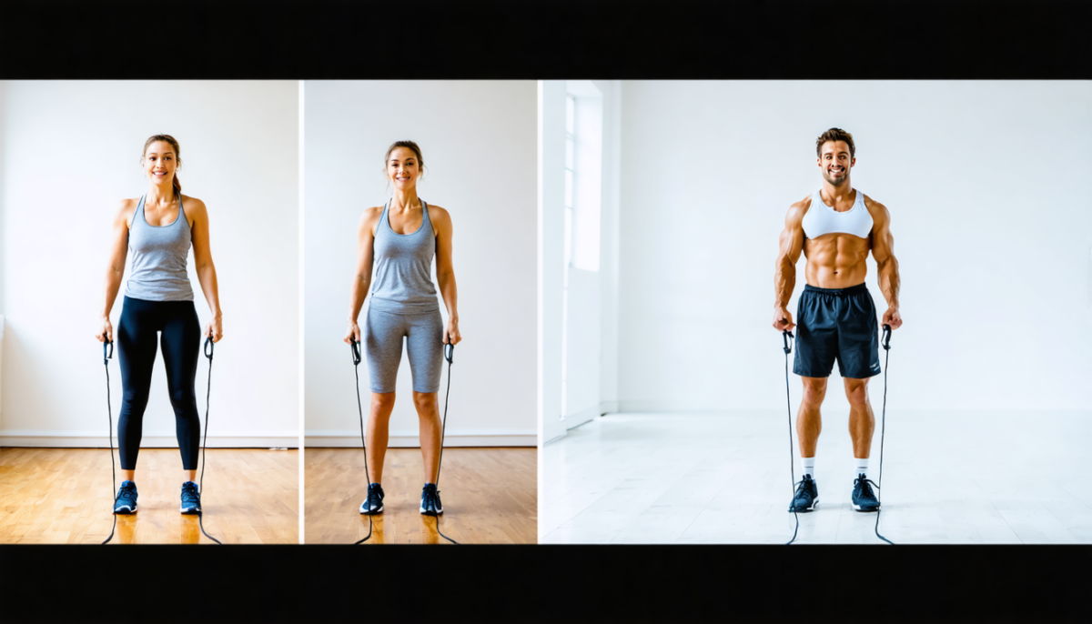 découvrez ma transformation spectaculaire en seulement 1 mois grâce à la corde à sauter, avec des résultats avant/après impressionnants à ne pas manquer !